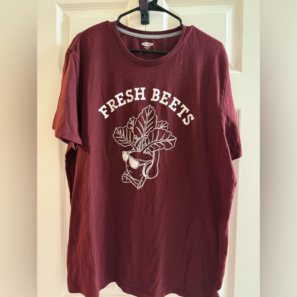 Old Navy Fresh Beets Maroon T-Shirt